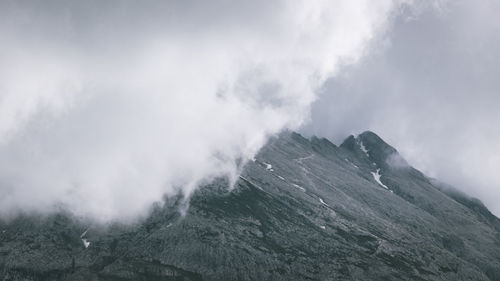 Storm clouds in the mountains 