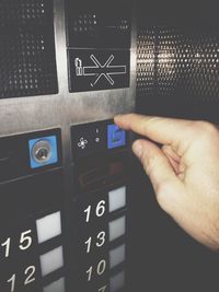 Close-up of human hand