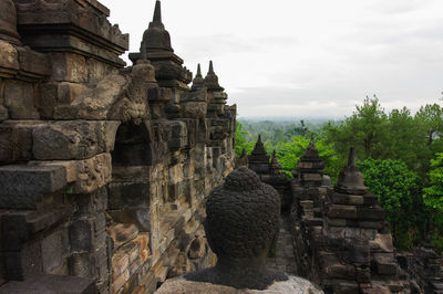 View of a borobodur temple java 
