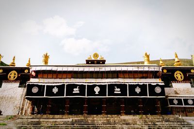 Low angle view of building against sky