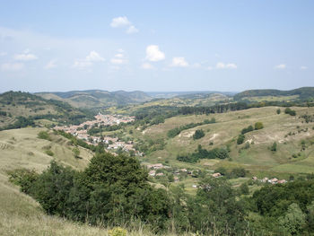 Scenic view of landscape against sky