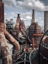 View of industrial building against sky