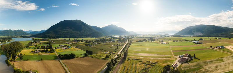 Panoramic view of landscape against sky