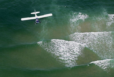 Boats in lake