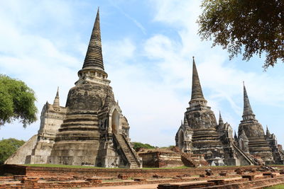 Ancient temple in ayutthaya thailand