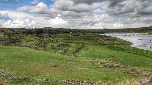 Scenic view of landscape against sky