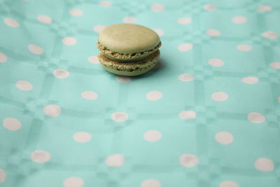 Close-up of dessert on table