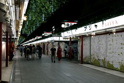 People walking on street