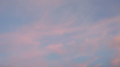 Low angle view of sky at sunset