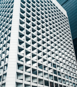 Low angle view of modern building in city