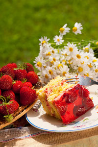 Close-up of strawberries