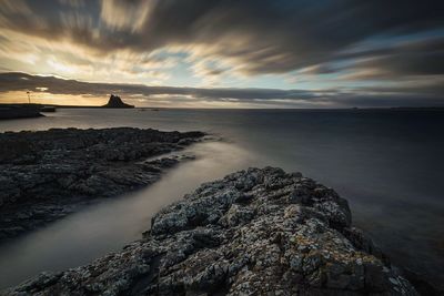 Dramatic sky over sea