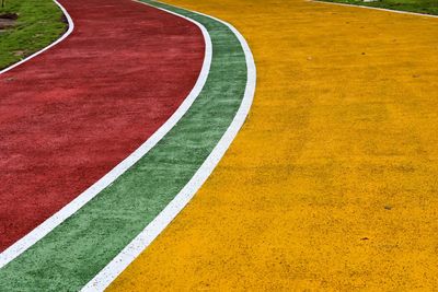 Full frame shot of colorful road