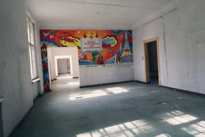 Interior of building