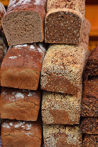 Full frame shot of breads