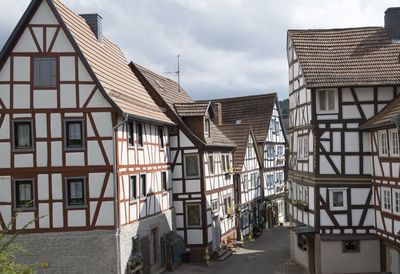 Houses against sky