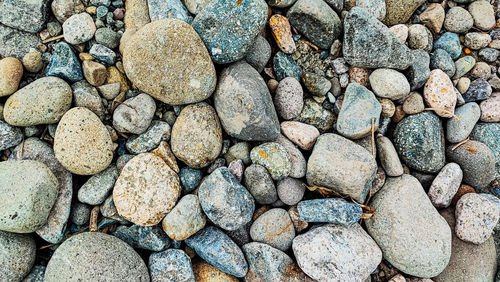 Full frame shot of pebbles