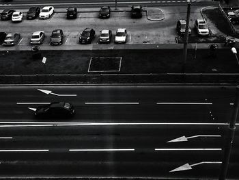 Cars moving in car