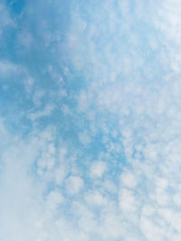 Low angle view of clouds in sky