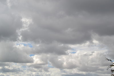 Low angle view of clouds in sky