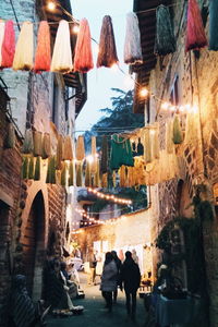 Full length of people in market