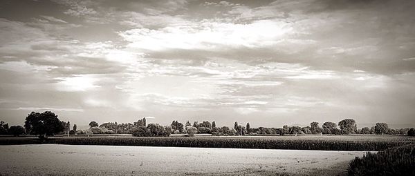 Panoramic view of landscape against sky