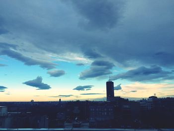 Cityscape at sunset