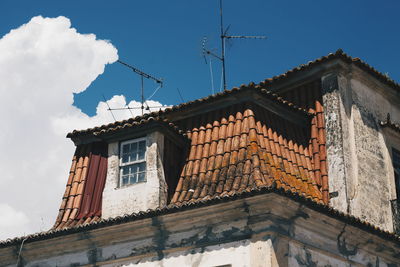 Low angle view of building against sky