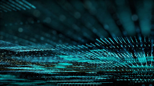Futuristic matrix particles grid in cyber space background