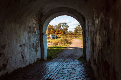 Arches of the medieval fortified structure