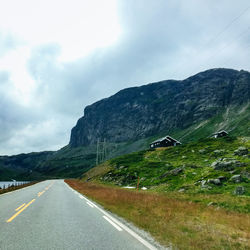 Road passing through landscape