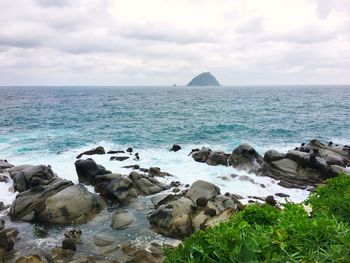 Scenic view of sea against sky