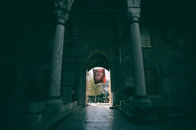 Entrance of historic building