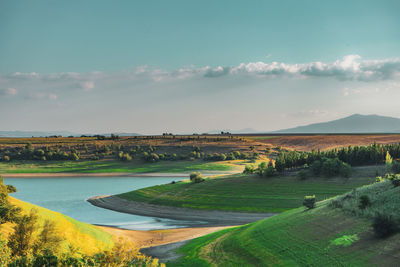 Scenic view of landscape against sky