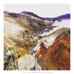 River flowing through rocks