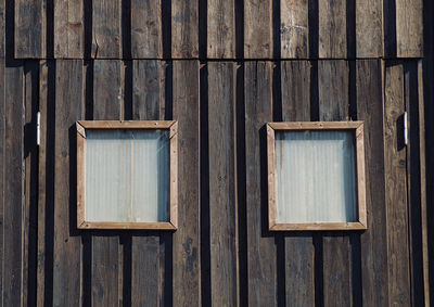 Close-up of old wooden door