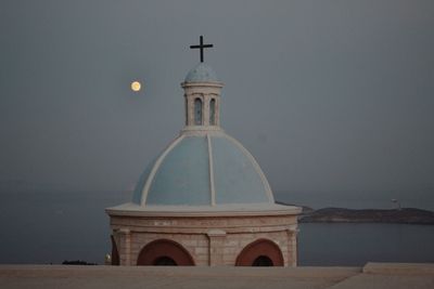 View of historical building against sky at night