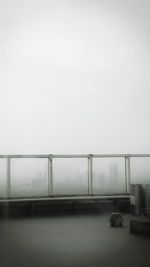 Bridge over sea against sky