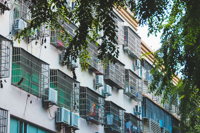 Low angle view of residential building