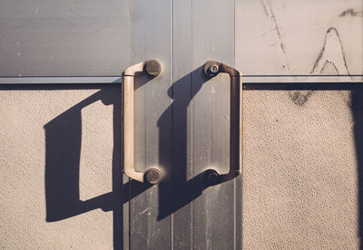 Close-up of closed door