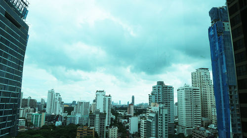 Modern cityscape against sky