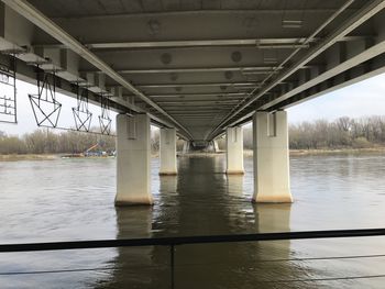 View of bridge over river