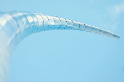 Low angle view of building against blue sky