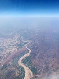 Aerial view of landscape against sky