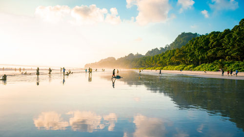 People on the beach