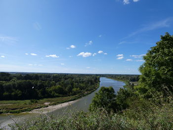 Scenic view of river against sky