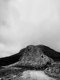 Scenic view of mountain against sky