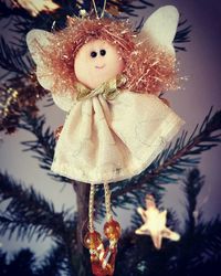 Close-up of decorations on wall