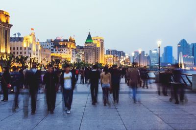 People on city street