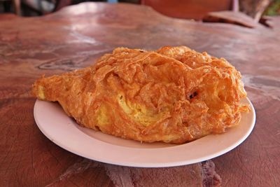 Thai omlette menu, deep fried